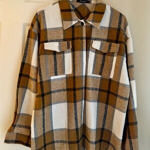 Plaid Button Down Shirt for Women